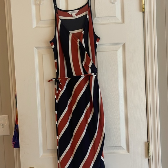 💙🧡Orange and Navy tulip hem dress🧡💙 - Picture 7 of 7